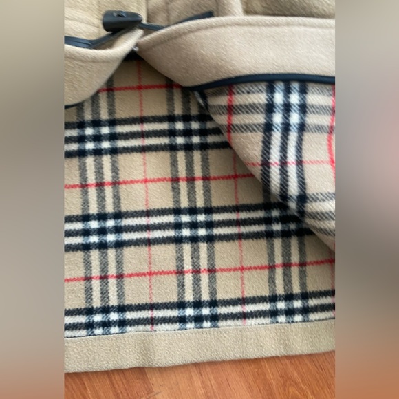 Burberry Blackwell Wool Duffle Coat Camel Beige Women's Size US 8 Reg Nova Check - Picture 7 of 13